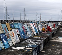 Horta Pier mit Bildern
