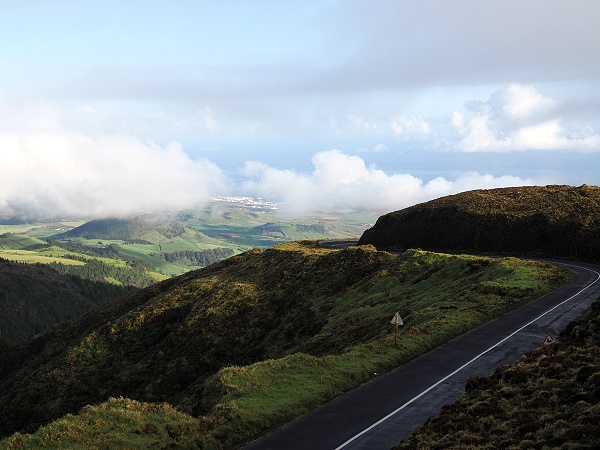 Aussicht und Straße