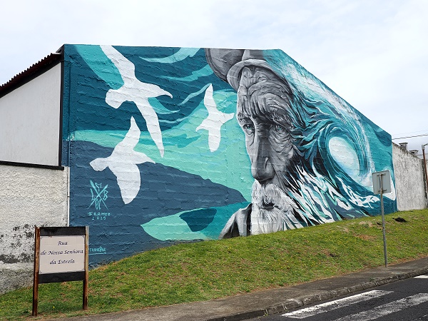 Wandmalerei am Aussichtspunkt