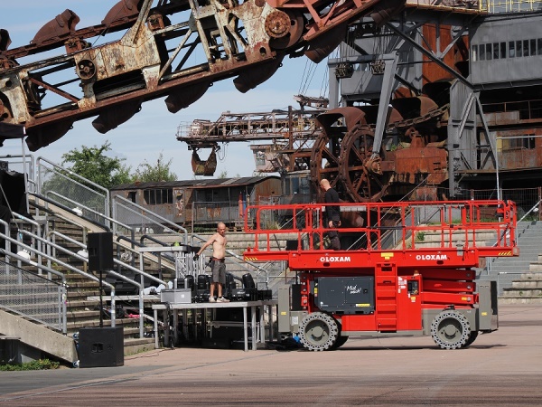 Bühnenvorbereitungen