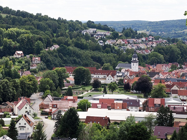 Blick auf Steinbach-Hallenberg