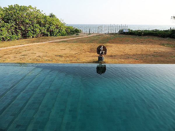 Blick zum Strandzugang